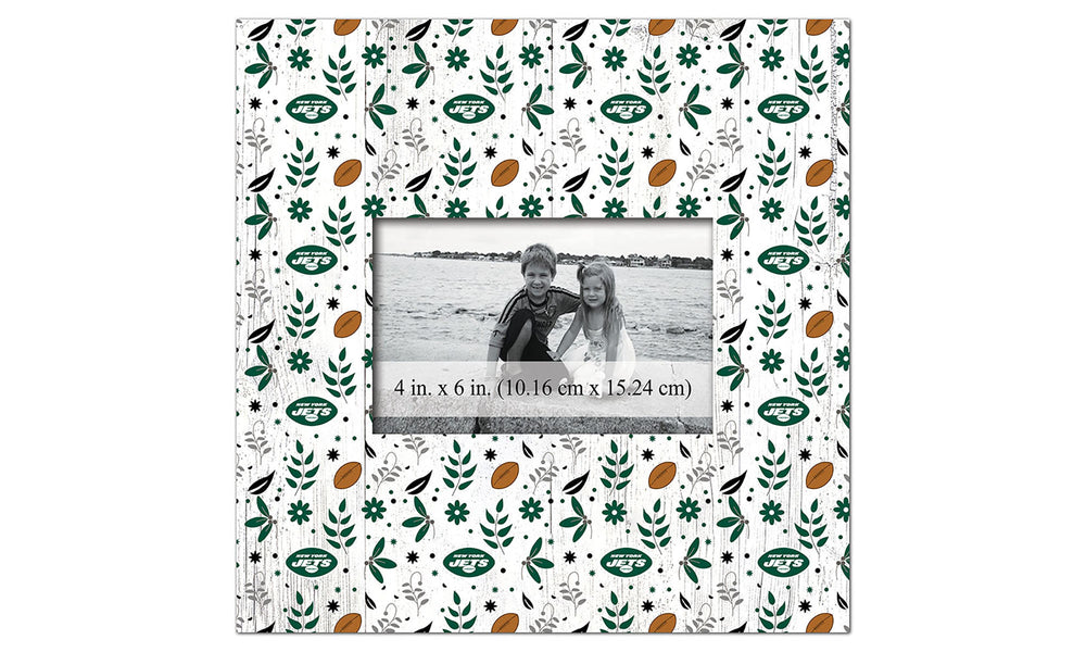 Wholesale NFL1004-Floral Pattern 10x10 Frame / N1004-New York Jets