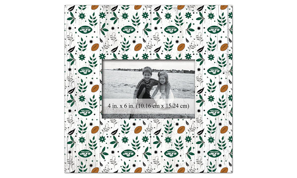 Wholesale NFL1004-Floral Pattern 10x10 Frame / N1004-New York Jets