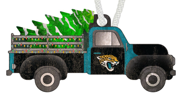 Wholesale NFL1006-Christmas Truck Ornament / N1006-Jacksonville Jaguars