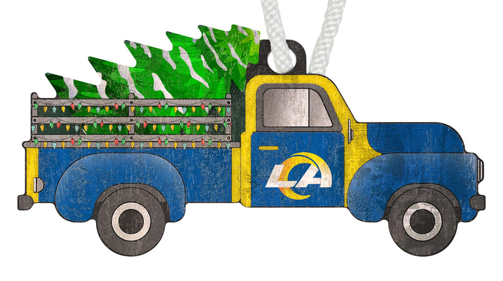 Wholesale NFL1006-Christmas Truck Ornament / N1006-Los Angeles Rams