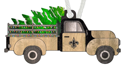 Wholesale NFL1006-Christmas Truck Ornament / N1006-New Orleans Saints