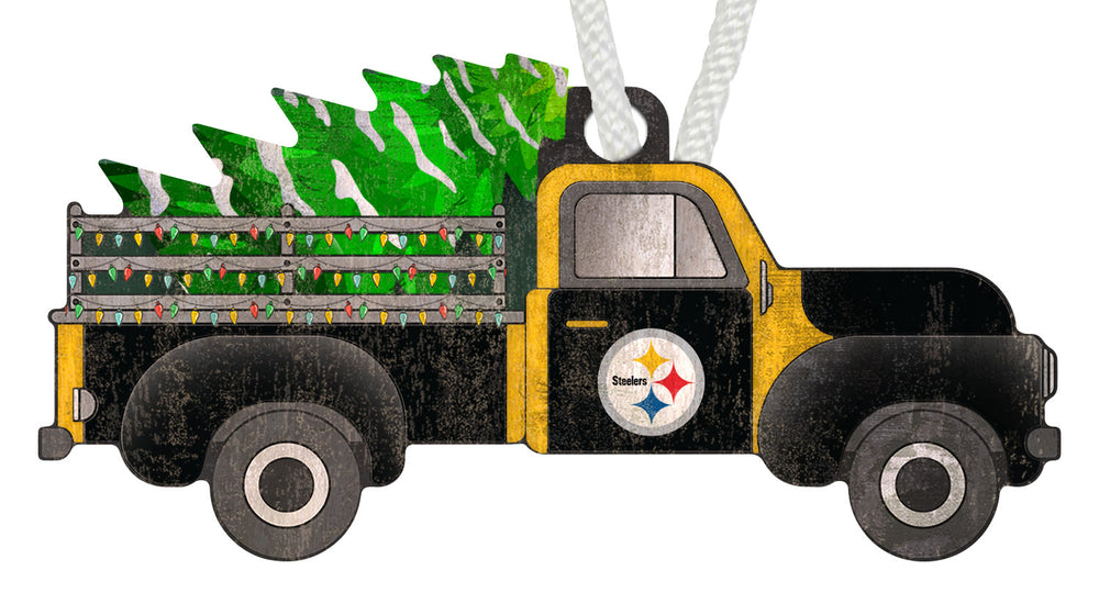 Wholesale NFL1006-Christmas Truck Ornament / N1006-Pittsburgh Steelers