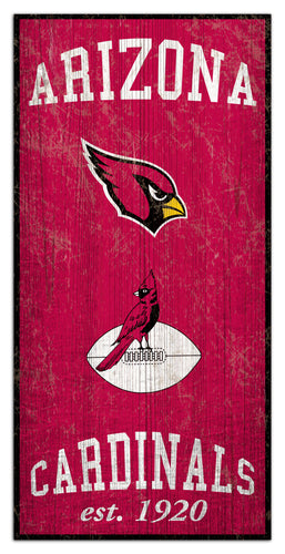 Wholesale NFL1011-Heritage Logos 6x12 / N1011-Arizona Cardinals