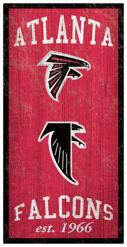 Wholesale NFL1011-Heritage Logos 6x12 / N1011-Atlanta Falcons