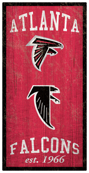 Wholesale NFL1011-Heritage Logos 6x12 / N1011-Atlanta Falcons