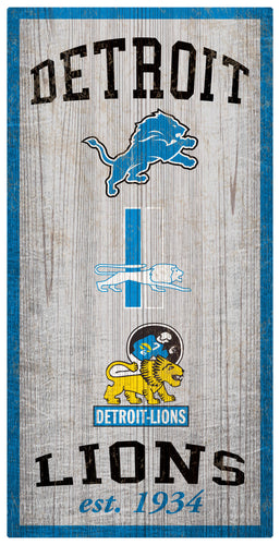 Wholesale NFL1011-Heritage Logos 6x12 / N1011-Detroit Lions