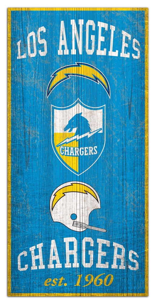 Wholesale NFL1011-Heritage Logos 6x12 / N1011-Los Angeles Chargers