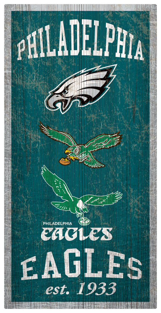 Wholesale NFL1011-Heritage Logos 6x12 / N1011-Philadelphia Eagles