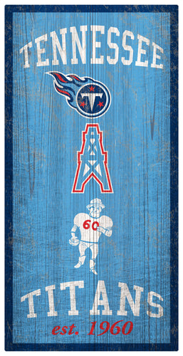 Wholesale NFL1011-Heritage Logos 6x12 / N1011-Tennessee Titans