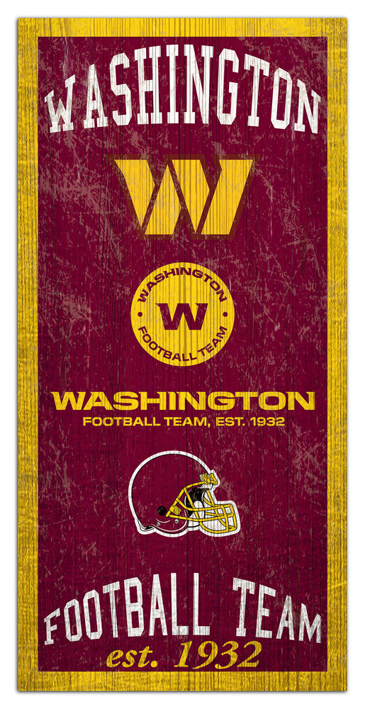 Wholesale NFL1011-Heritage Logos 6x12 / N1011-Washington Commanders