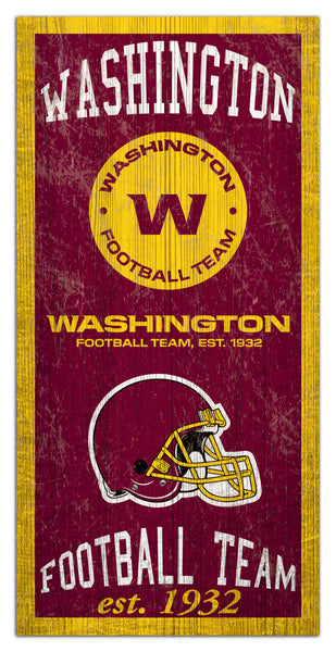 Wholesale NFL1011-Heritage Logos 6x12 / N1011-Washington Football Team