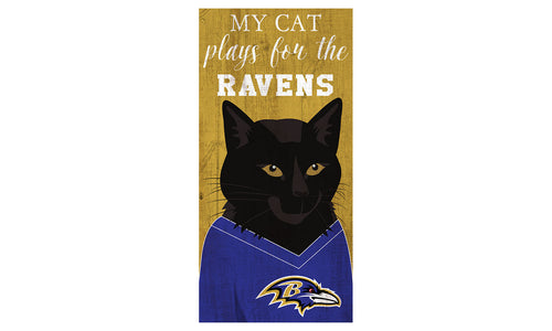 Wholesale NFL1013-Viral Cat 6x12 / GRP / N1013-Baltimore Ravens