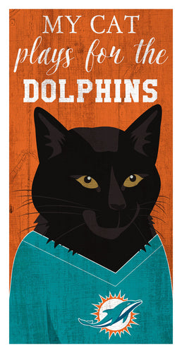 Wholesale NFL1013-Viral Cat 6x12 / N1013-Miami Dolphins