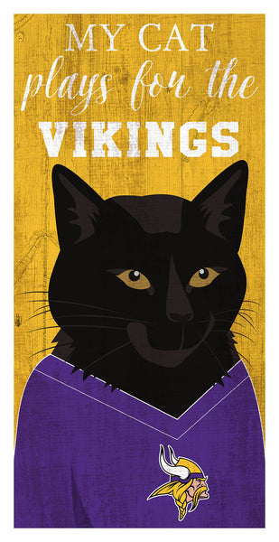 Wholesale NFL1013-Viral Cat 6x12 / N1013-Minnesota Vikings