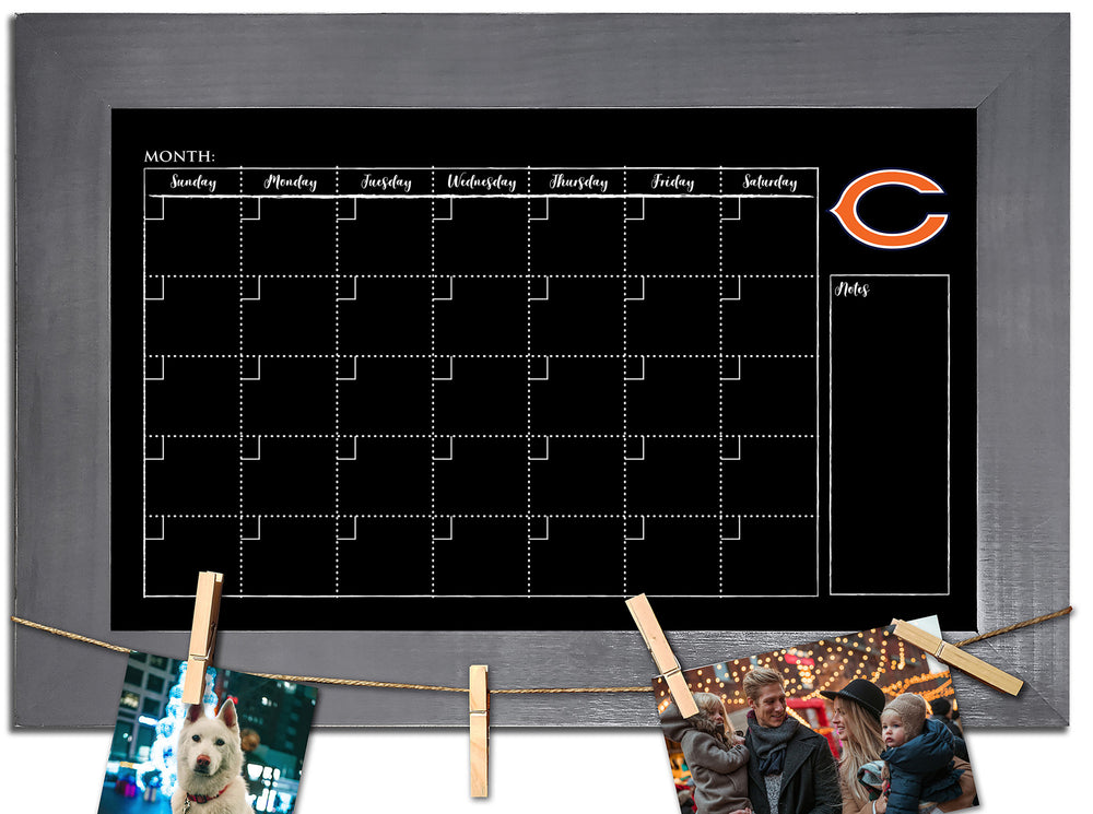 Wholesale NFL1014-Monthly Chalkboard with frame / N1014-Chicago Bears