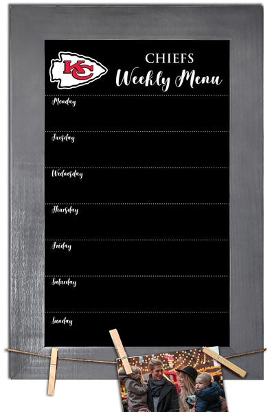 Wholesale NFL1015-Weekly Menu Chalkboard with frame / N1015-Kansas City Chiefs