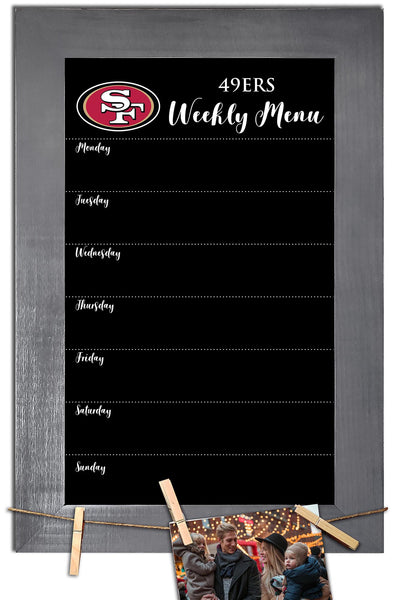 Wholesale NFL1015-Weekly Menu Chalkboard with frame / N1015-San Francisco 49ers