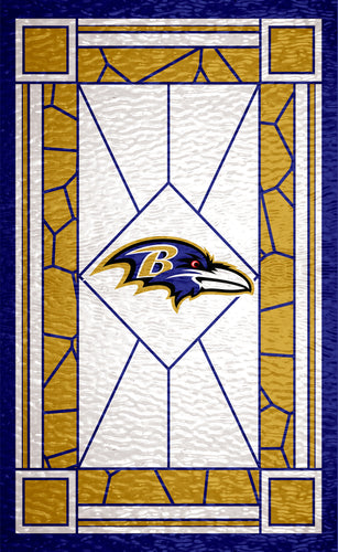 Wholesale NFL1017-Stained Glass 11x19 / N1017-Baltimore Ravens