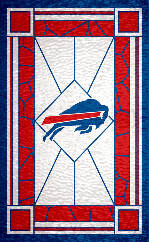Wholesale NFL1017-Stained Glass 11x19 / N1017-Buffalo Bills