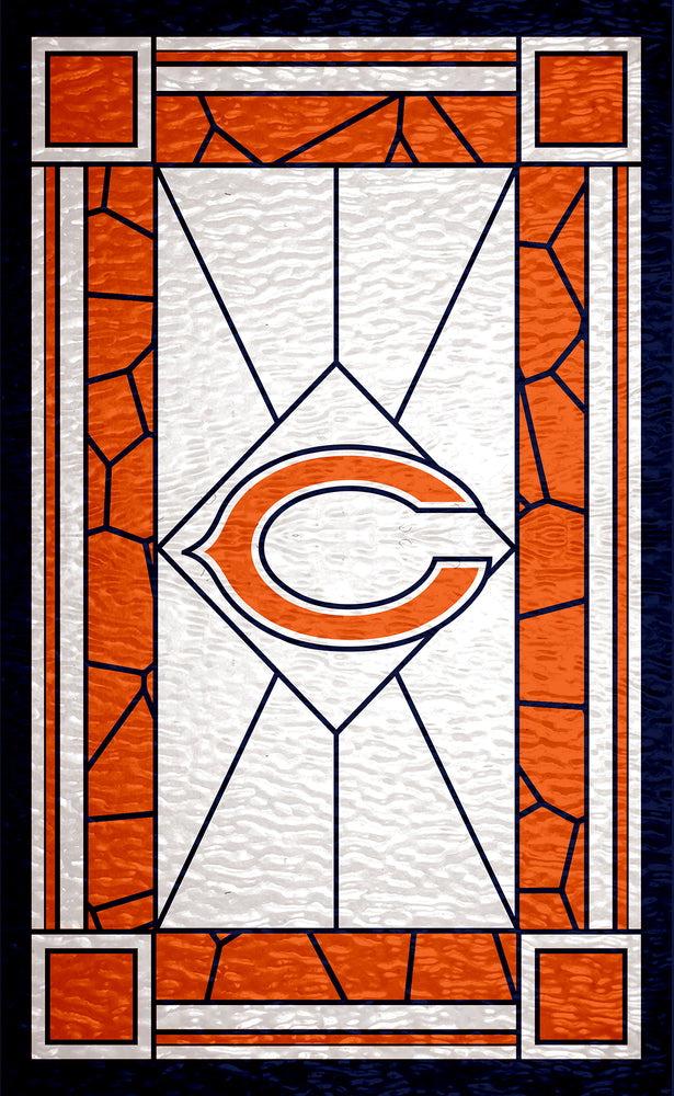 Wholesale NFL1017-Stained Glass 11x19 / N1017-Chicago Bears