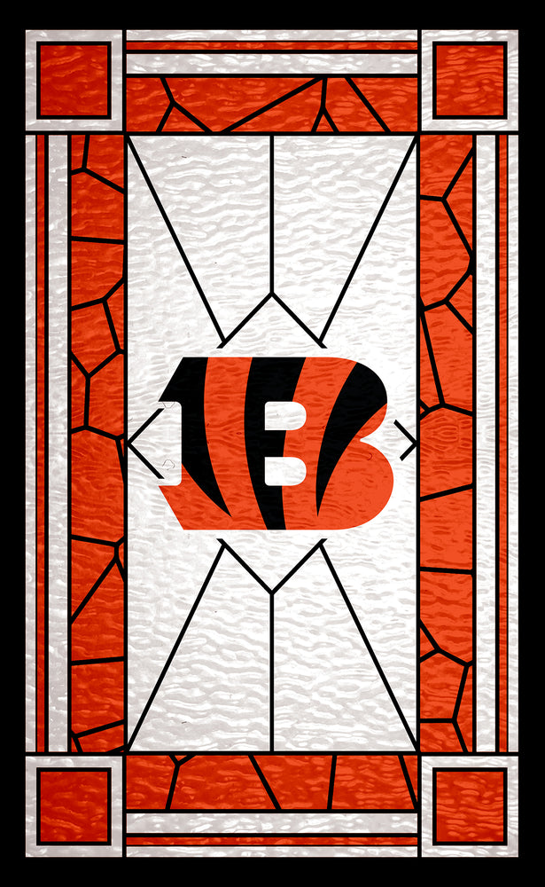 Wholesale NFL1017-Stained Glass 11x19 / N1017-Cincinnati Bengals