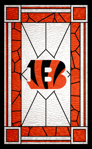 Wholesale NFL1017-Stained Glass 11x19 / N1017-Cincinnati Bengals