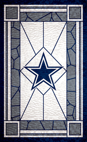 Wholesale NFL1017-Stained Glass 11x19 / N1017-Dallas Cowboys