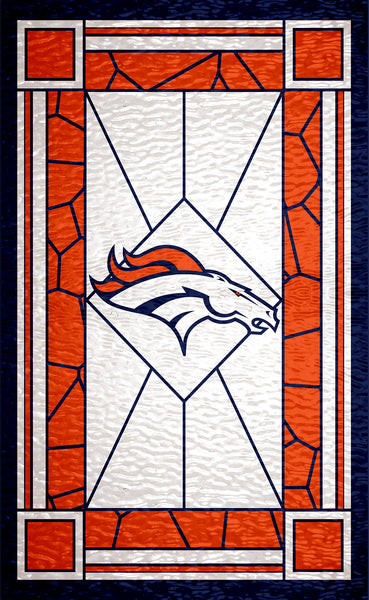 Wholesale NFL1017-Stained Glass 11x19 / N1017-Denver Broncos