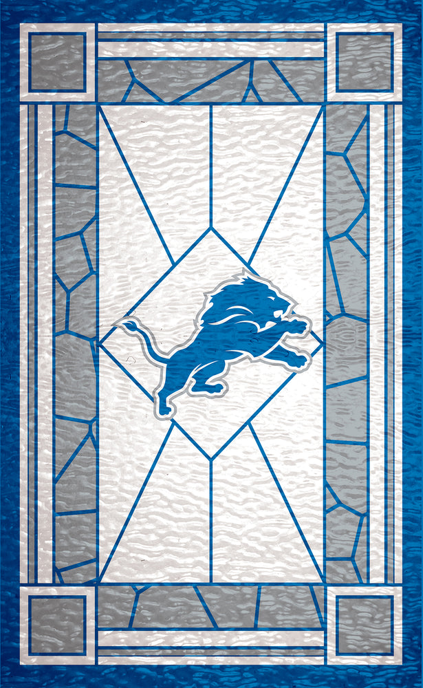 Wholesale NFL1017-Stained Glass 11x19 / N1017-Detroit Lions
