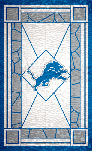 Wholesale NFL1017-Stained Glass 11x19 / N1017-Detroit Lions