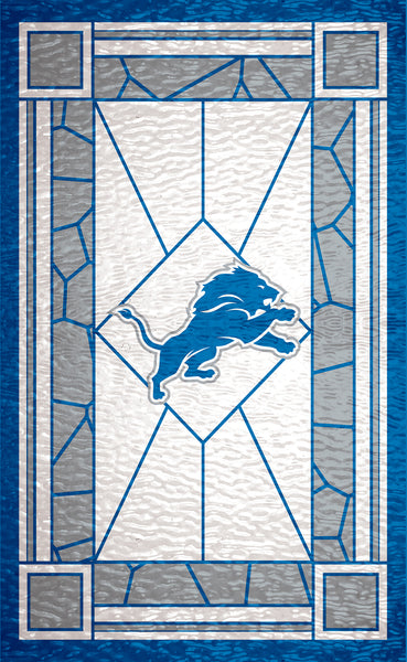 Wholesale NFL1017-Stained Glass 11x19 / N1017-Detroit Lions
