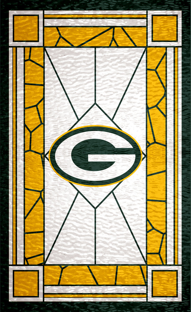 Wholesale NFL1017-Stained Glass 11x19 / N1017-Green Bay Packers