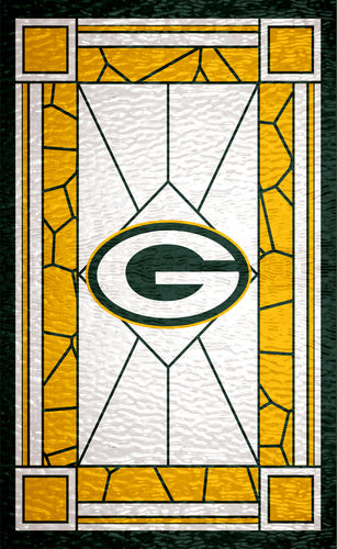 Wholesale NFL1017-Stained Glass 11x19 / N1017-Green Bay Packers