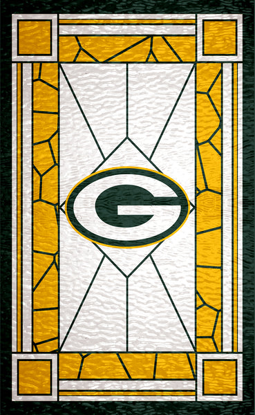 Wholesale NFL1017-Stained Glass 11x19 / N1017-Green Bay Packers