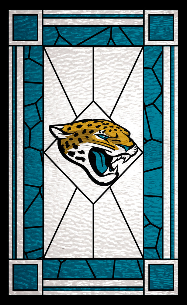 Wholesale NFL1017-Stained Glass 11x19 / N1017-Jacksonville Jaguars