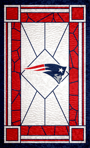Wholesale NFL1017-Stained Glass 11x19 / N1017-New England Patriots
