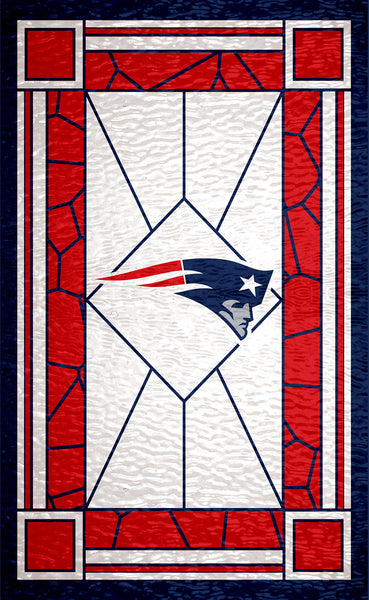 Wholesale NFL1017-Stained Glass 11x19 / N1017-New England Patriots