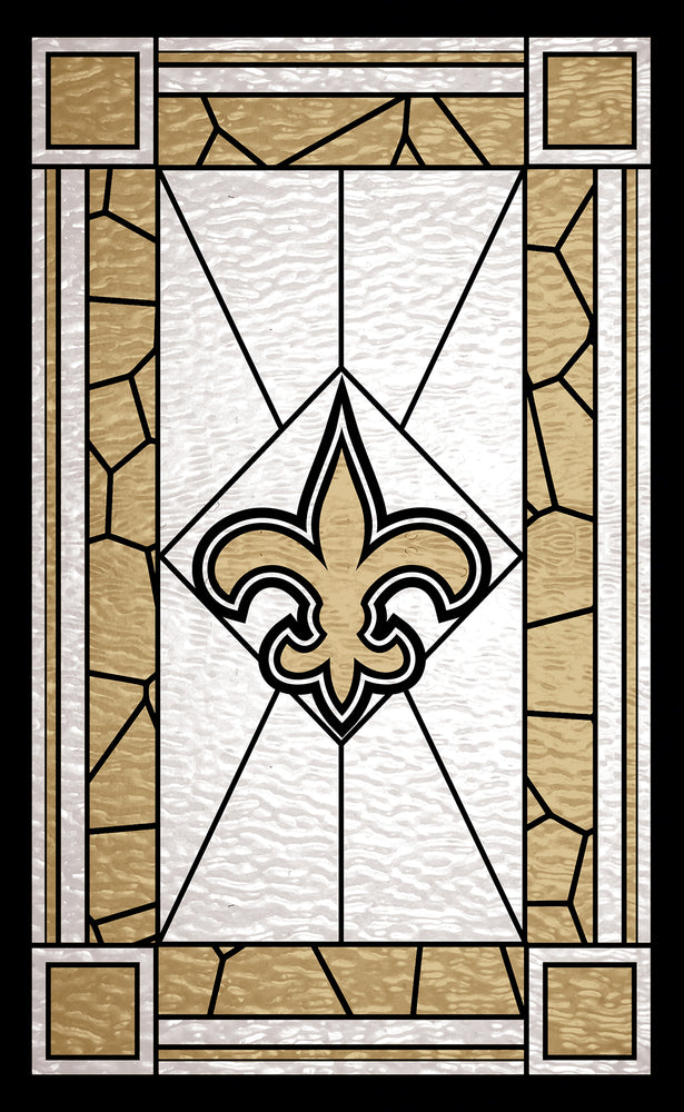 Wholesale NFL1017-Stained Glass 11x19 / N1017-New Orleans Saints