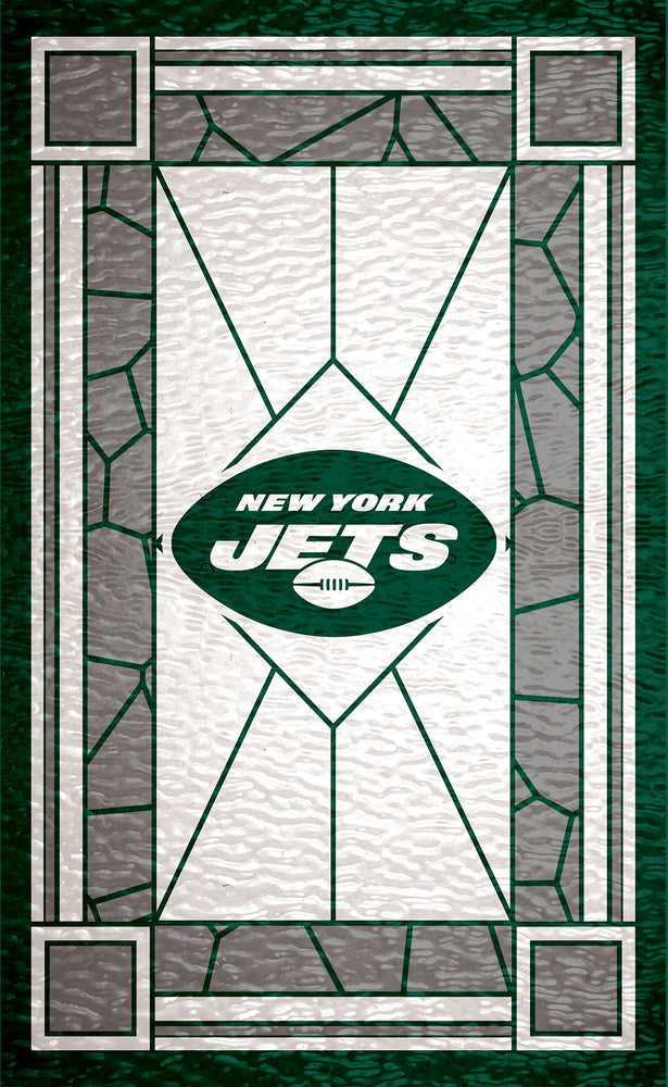 Wholesale NFL1017-Stained Glass 11x19 / N1017-New York Jets