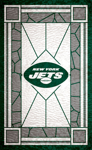 Wholesale NFL1017-Stained Glass 11x19 / N1017-New York Jets