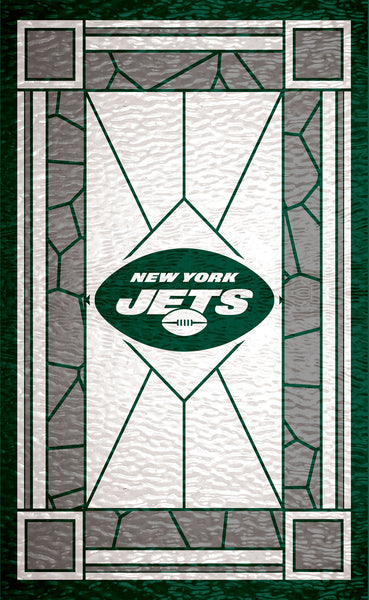 Wholesale NFL1017-Stained Glass 11x19 / N1017-New York Jets