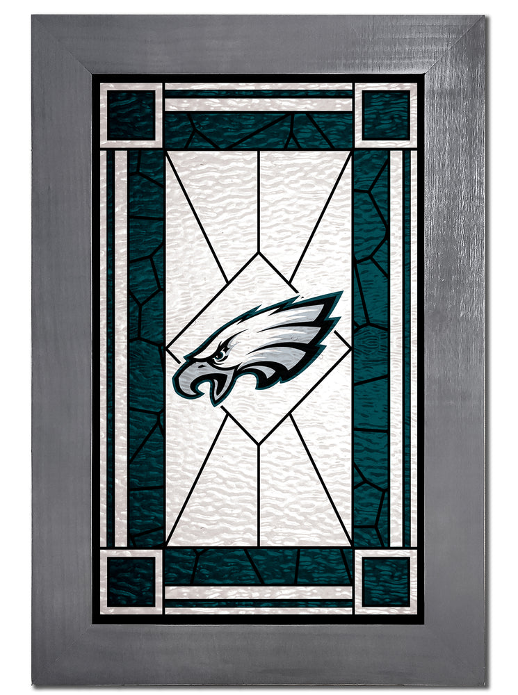 Wholesale NFL1017F-Stained Glass with Frame / N1017-Philadelphia Eagles