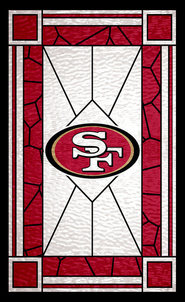 Wholesale NFL1017-Stained Glass 11x19 / N1017-San Francisco 49ers