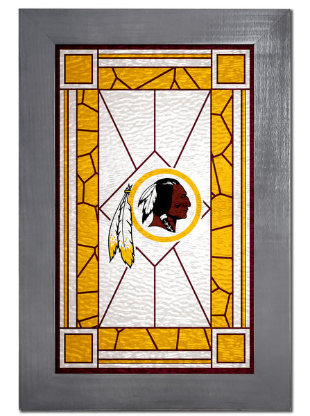 Wholesale NFL1017F-Stained Glass with Frame / N1017-Washington Redskins