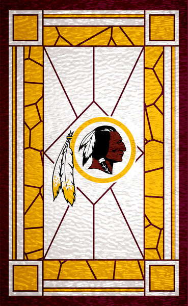 Wholesale NFL1017-Stained Glass 11x19 / N1017-Washington Redskins