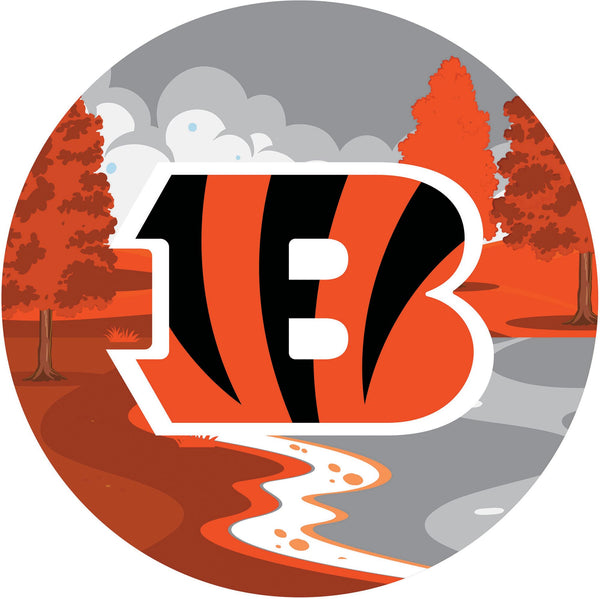 Wholesale NFL1018-Scenic 12in Circle / N1018-Cincinnati Bengals