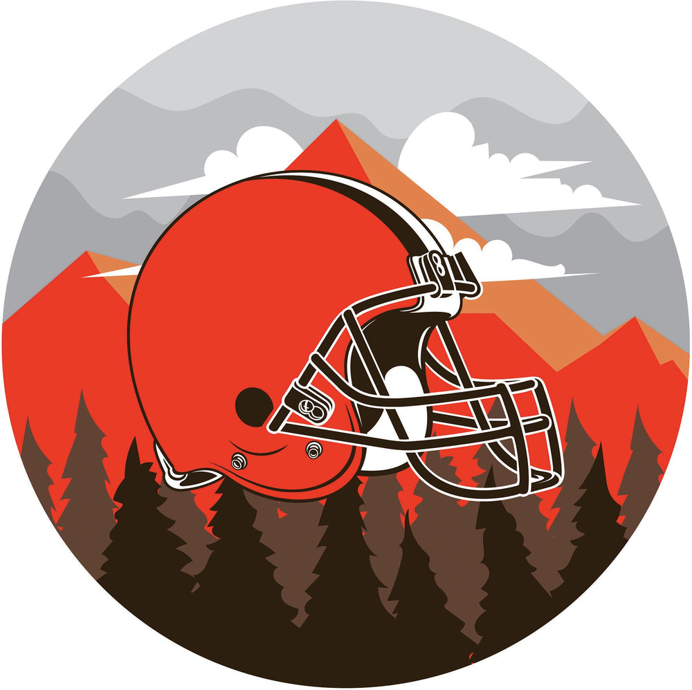 Wholesale NFL1018-Scenic 12in Circle / N1018-Cleveland Browns