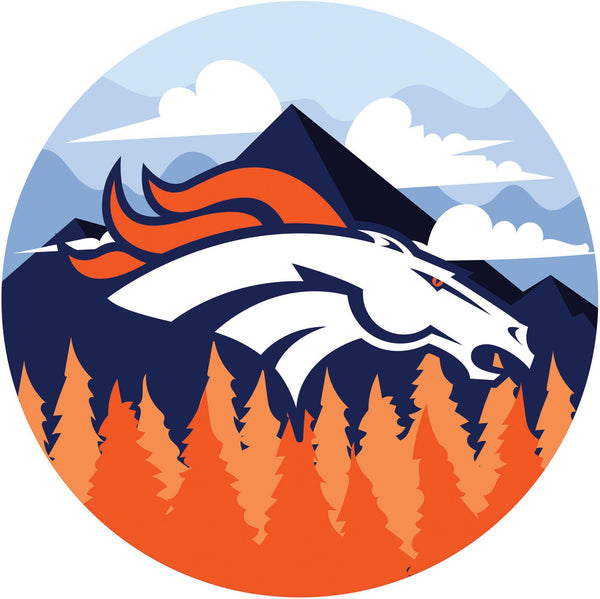 Wholesale NFL1018-Scenic 12in Circle / N1018-Denver Broncos