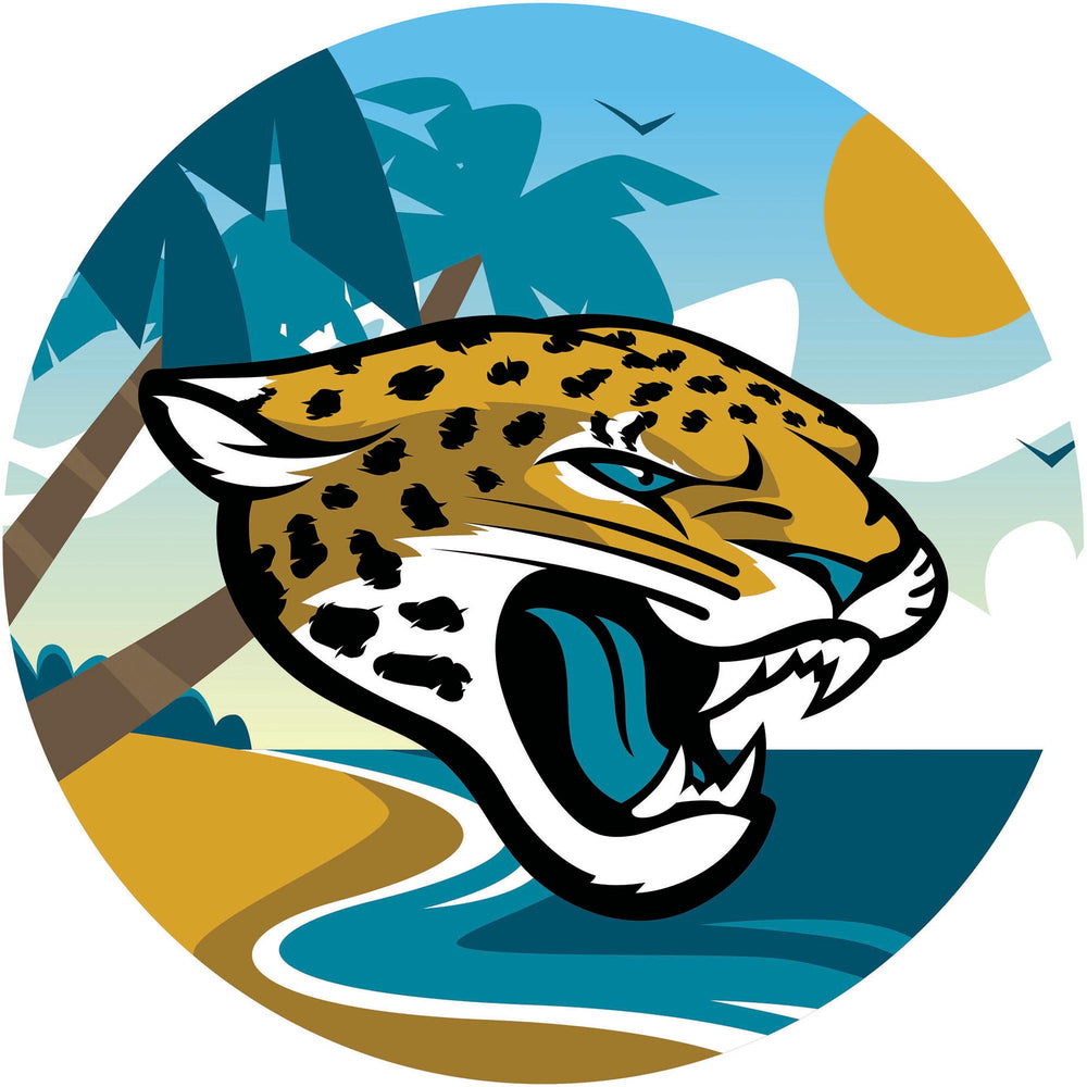 Wholesale NFL1018-Scenic 12in Circle / N1018-Jacksonville Jaguars