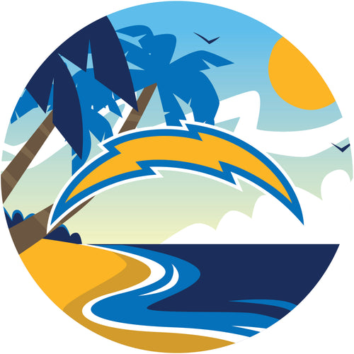 Wholesale NFL1018-Scenic 12in Circle / N1018-Los Angeles Chargers